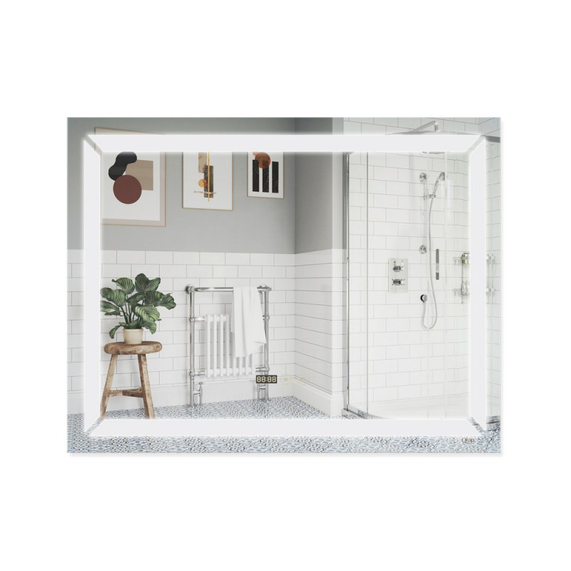 Зеркало Qtap Mideya с антизапотеванием (DC-F605-1) 900х700 QT2078F6051W