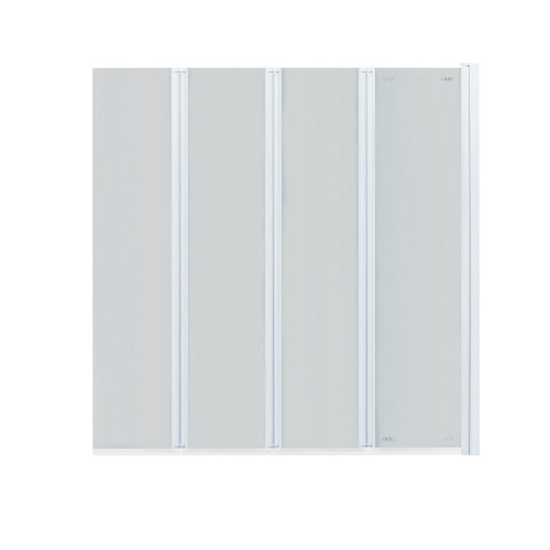 Штора на ванну Qtap Gemini WHI401314RP6 стекло Pear 6 мм, 130x140 см