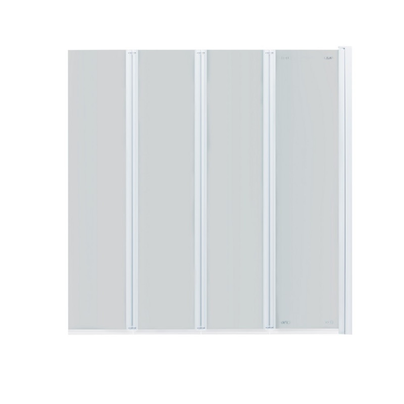 Штора на ванну Qtap Gemini WHI401314RP6 стекло Pear 6 мм, 130x140 см