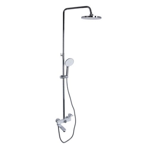 Душова система універсальна Qtap Jay на три споживача (з виливом) QTJAY111CRW45555 Chrome/White Душова система універсальна Qtap Jay на три споживача (з виливом) QTJAY111CRW45555 Chrome/White