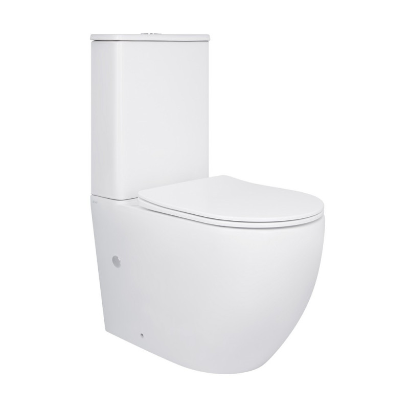 Унитаз-компакт Qtap Robin Ultra Quiet безободковый с сиденьем Soft-close QT13222128AUQ1W