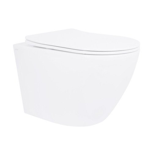 Унитаз напольный Qtap Robin безбачковый Ultra Quiet безободковый с сиденьем Soft-close WHITE QT13223381AW Унитаз напольный Qtap Robin безбачковый Ultra Quiet безободковый с сиденьем Soft-close WHITE QT13223381AW