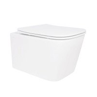 Унитаз подвесной Qtap Crow безободковый с сиденьем Soft-close QT05335170W