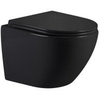 Унітаз підвісний Qtap Jay Ultra Quiet 485х360х320 мм, Matt Black, сидінням Slim Duroplast/ Soft-close/ Quick Relase QT07335177MB Унітаз підвісний Qtap Jay Ultra Quiet 485х360х320 мм, Matt Black, сидінням Slim Duroplast/ Soft-close/ Quick Relase QT07335177MB
