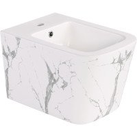 Біде підвісне Qtap Tern 520x350x330 мм, Marble QT17551303GMR