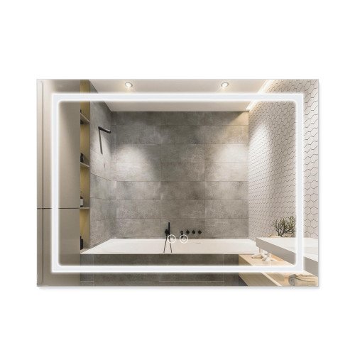 Зеркало Qtap Mideya (DC-F904) 800х600 с LED-подсветкой Touch, с антизапотеванием QT2078F904W