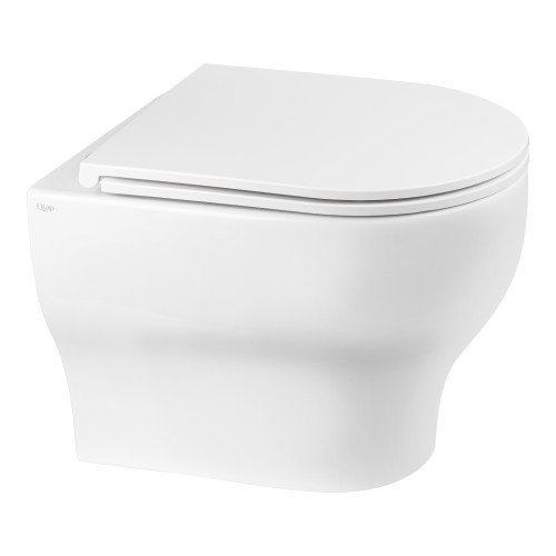 Унитаз подвесной Qtap Aries безободковый с сиденьем Slim Soft-close QT0333063ERW Унитаз подвесной Qtap Aries безободковый с сиденьем Slim Soft-close QT0333063ERW
