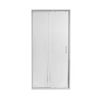 Душевая дверь в нишу Qtap Taurus CRM208-9.C6 80-90x185 см, стекло Clear 6 мм, покрытие CalcLess