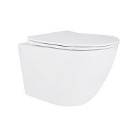 Унітаз підвісний Qtap Robin Mew безобідковий з сидінням Soft-close QT1333046EUQW