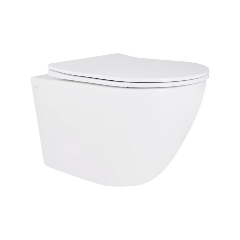 Унитаз подвесной Qtap Robin New безободковый с сиденьем Soft-close QT1333046EUQW