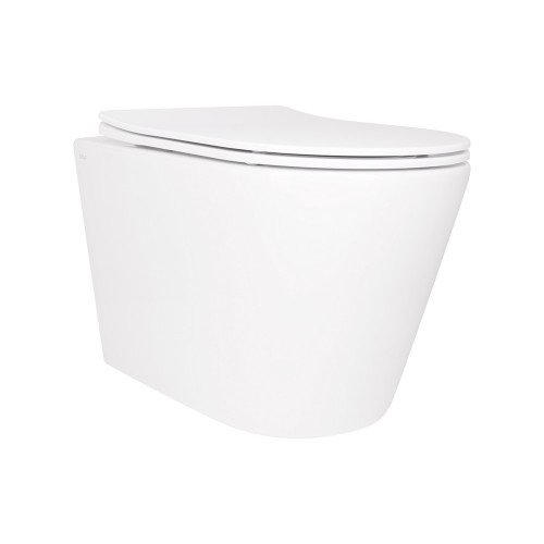 Унитаз подвесной Qtap Scorpio безободковый Ultra Quiet с сиденьем Soft-close QT14332380AW