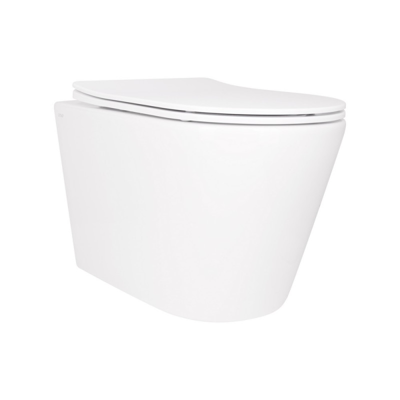 Унитаз подвесной Qtap Scorpio безободковый Ultra Quiet с сиденьем Soft-close QT14332380AW
