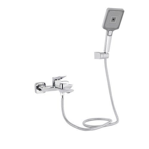 Смеситель для ванны Qtap Presto (c душевым гарнитуром) QTPRE259CRM45574 Chrome