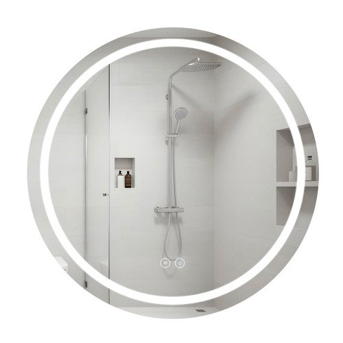 Зеркало Qtap Mideya R800 с LED-подсветкой Touch, с антизапотеванием QT2078NCR8080W