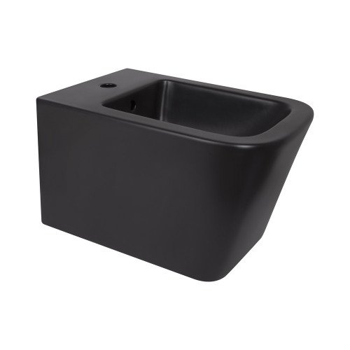 Биде подвесное Qtap Tern New 500x360x320 мм Matt Black QT17551303GMB