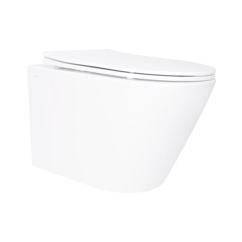 Унитаз подвесной Qtap Swan безободковый с сиденьем Soft-close QT16335180W