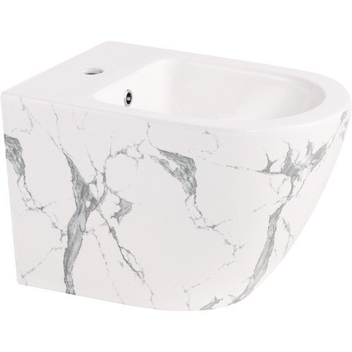 Біде підвісне Qtap Robin 515x370x350 мм, Marble QT13551381GMR