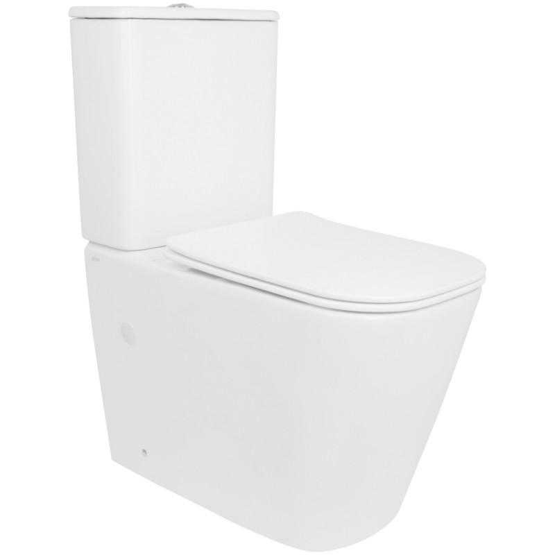Унитаз напольный Qtap Stork Ultra Quiet 630×350×805 мм с сиденьем Soft-close, White QTSTO27W49260