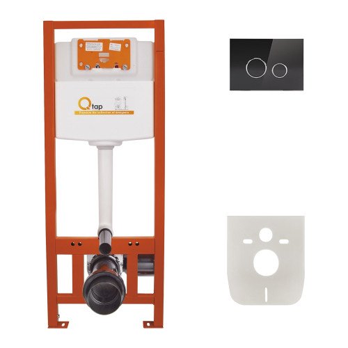Набор инсталляция 4 в 1 Qtap Nest ST с круглой панелью смыва QT0133M425V1163GB Набор инсталляция 4 в 1 Qtap Nest ST с круглой панелью смыва QT0133M425V1163GB