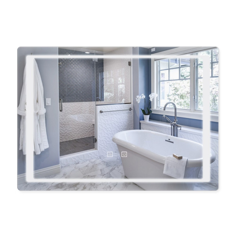 Зеркало Qtap Mideya с антизапотеванием (DC-B902) 700х500 QT2078B902W