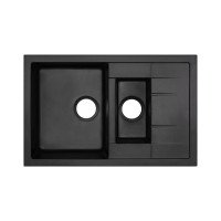 Кухонна мийка з додатковою чашею Qtap CS 7648 Black (QT7648BLA404) Кухонна мийка з додатковою чашею Qtap CS 7648 Black (QT7648BLA404)