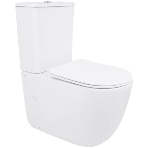 Унітаз підлоговий Qtap Leo Ultra Quiet 620×355×790 мм з сидінням Soft-close, White QTLEO27W49261