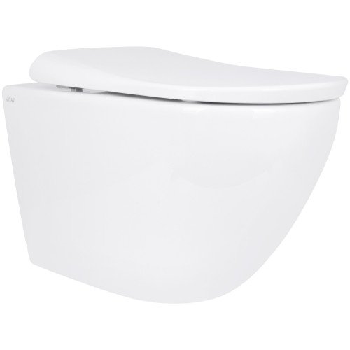 Унитаз подвесной Qtap Robin ML Ultra Quiet 490×365×325 мм, с сиденьем  Soft-close MagLock, White QTROBML26W49621