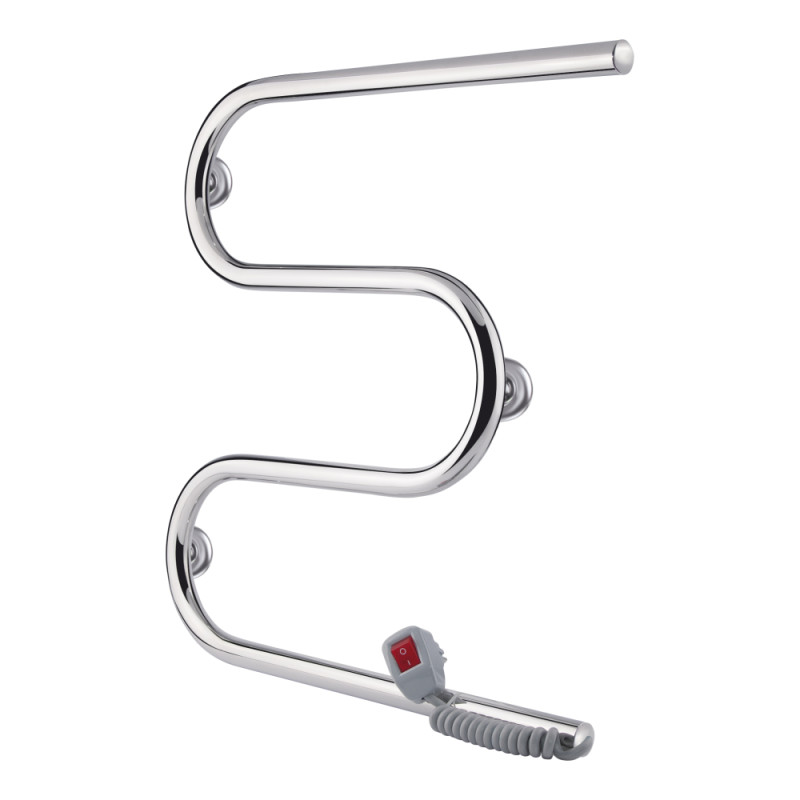 Полотенцесушитель электрический Qtap Snake (CRM) 500х500 RE
