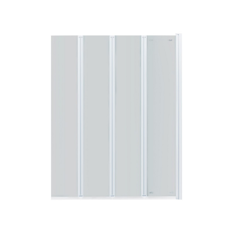 Штора на ванну Qtap Gemini WHI40114RP6 стекло Pear 6 мм, 100x140 см