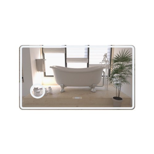 Дзеркало Qtap Crow 1200х700 з LED-підсвічуванням Touch, лінза QT0578141670120W Дзеркало Qtap Crow 1200х700 з LED-підсвічуванням Touch, лінза QT0578141670120W