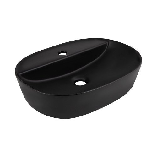 Раковина-чаша Qtap Scorpio 500х385х120 Matt black QT146533MB