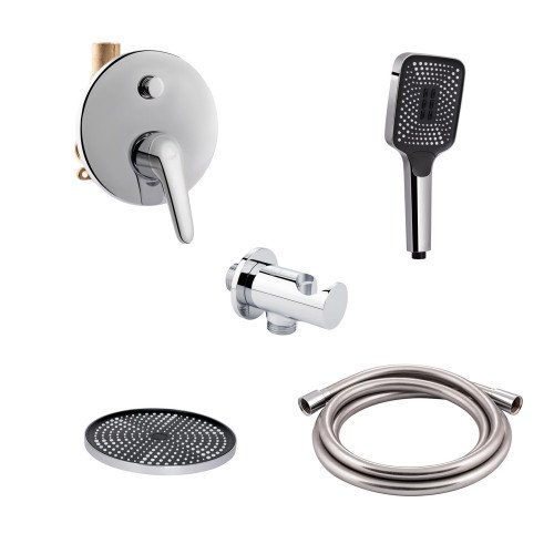 Комплект для душа Qtap Olsava Chrome: Смеситель QTOS6212107ODC + Лейки (QTRUC125CRM45952,QTHLA107CRM45948) + Шланг QTHADPVC200C + QTCRMBH030 Комплект для душа Qtap Olsava Chrome: Смеситель QTOS6212107ODC + Лейки (QTRUC125CRM45952,QTHLA107CRM45948) + Шланг QTHADPVC200C + QTCRMBH030