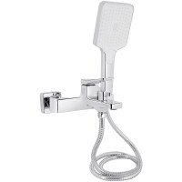 Змішувач для ванни Qtap Nando з душовим гарнітуром QTNAN259CRM48651 Chrome