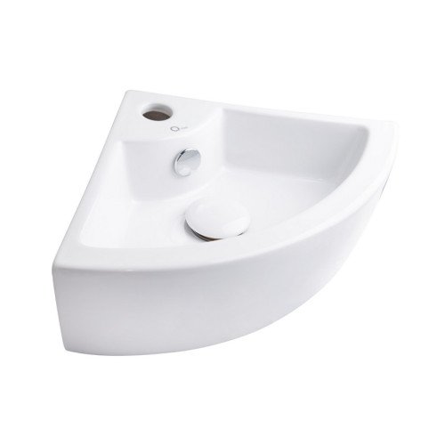 Раковина Qtap Kiwi 435х310х125 White з донним клапаном QT0911K184AW