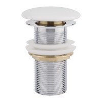 Донний клапан для раковини Qtap F008 70х70х120 White Донний клапан для раковини Qtap F008 70х70х120 White