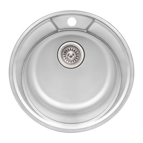 Кухонная мойка Qtap D490 Satin 0,8 мм (QTD490SAT08)