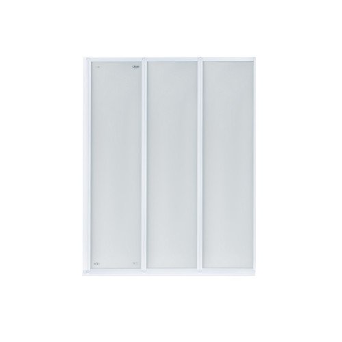 Штора на ванну Qtap Gemini WHI401114RP4 стекло Pear 4 мм, 110x140 см