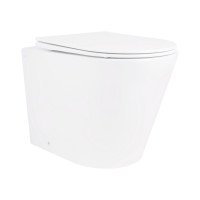 Унитаз напольный Qtap Swan безободковый с сиденьем Soft-close QT16223178W