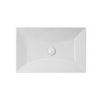 Раковина Qtap Crow 558х372х145 White з донним клапаном QT0511L739W Раковина Qtap Crow 558х372х145 White з донним клапаном QT0511L739W