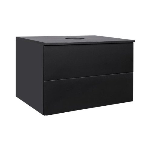 Тумба QtapTern підвісна, з 2 ящиками 1000х580х500 мм Matt Black Тумба QtapTern підвісна, з 2 ящиками 1000х580х500 мм Matt Black