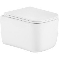Унітаз підвісний Qtap Gemini Ultra Quiet 485×340×350 мм, White, з сидінням Slim Duroplast / Soft-close / Quick Release QTTAU26W49119