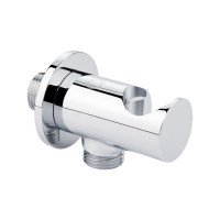 Підключення з тримачем для шланга Qtap Spojeni округле QTCRMBH030 Chrome Підключення з тримачем для шланга Qtap Spojeni округле QTCRMBH030 Chrome