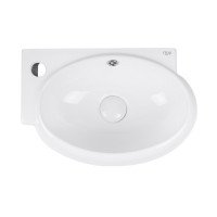 Раковина Qtap Leo 420x280x150 White с донным клапаном QT11115011LW