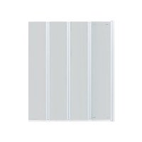 Штора на ванну Qtap Gemini WHI401114RP6 скло Pear 6 мм, 110x140 см