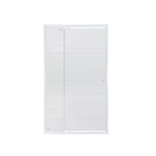 Душевая дверь в нишу Qtap Pisces WHI201-11.CP5 100-110x185 см, стекло Pattern 5 мм