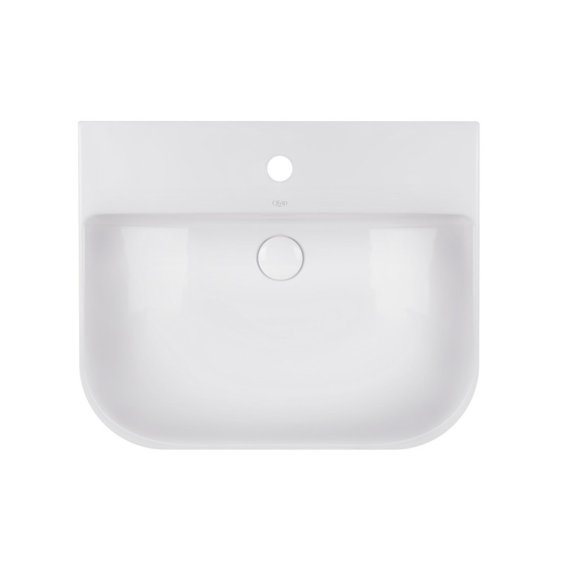 Раковина Qtap Stork 565х475х180 White з донним клапаном QT1511L736W