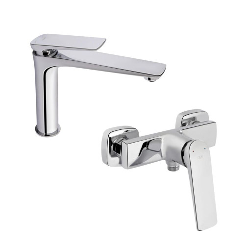 Набор смесителей Qtap 2 в 1 Vlasta для душа (QTVL1028M102C + QTVLA4028102C) хром Набор смесителей Qtap 2 в 1 Vlasta для душа (QTVL1028M102C + QTVLA4028102C) хром