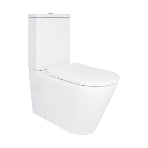 Унітаз підлоговий Qtap Vlasta Ultra Quiet безобідковий з сидінням Soft-close WHITE QT28228300W Унітаз підлоговий Qtap Vlasta Ultra Quiet безобідковий з сидінням Soft-close WHITE QT28228300W