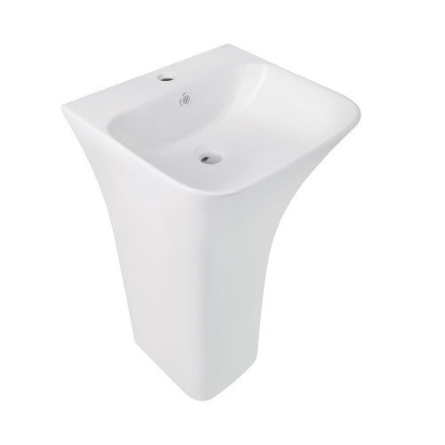 Раковина напольная моноблок Qtap Crow 450x435x835 White QT0511G315WN