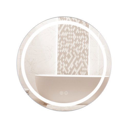 Зеркало Qtap Mideya (DC-F803) R600 с LED-подсветкой Touch, с антизапотеванием QT2078F803W